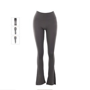 Davis‎ Active Gray Flare Yoga Pants Women M/L 25% Spandex Workout Athleisure